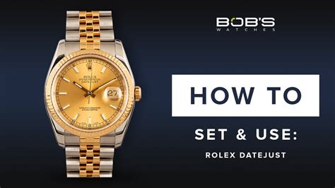 rolex datejust how to change date|how to adjust rolex datejust.